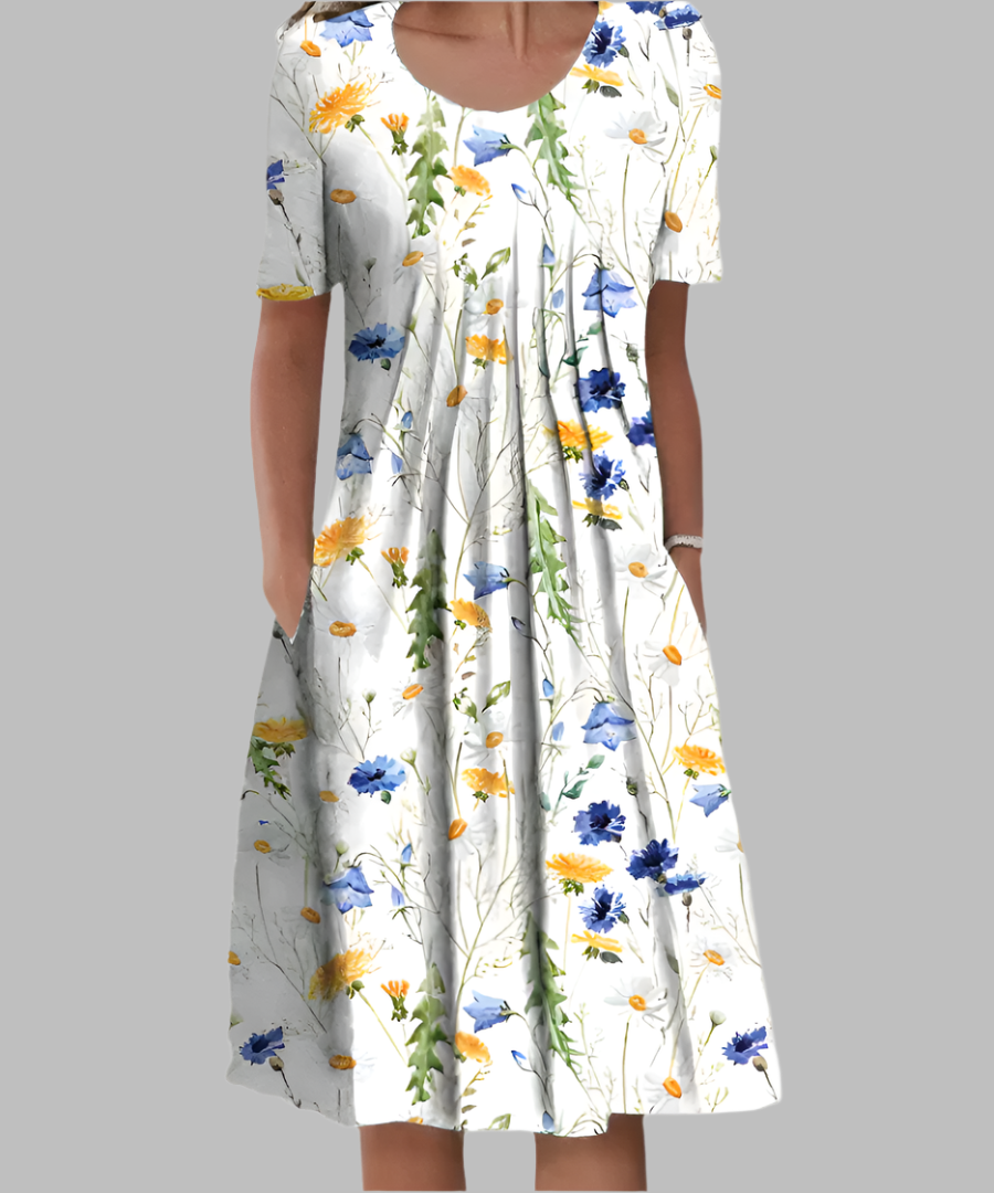TINA | ELEGANT TUMMY-COVERAGE DRESS