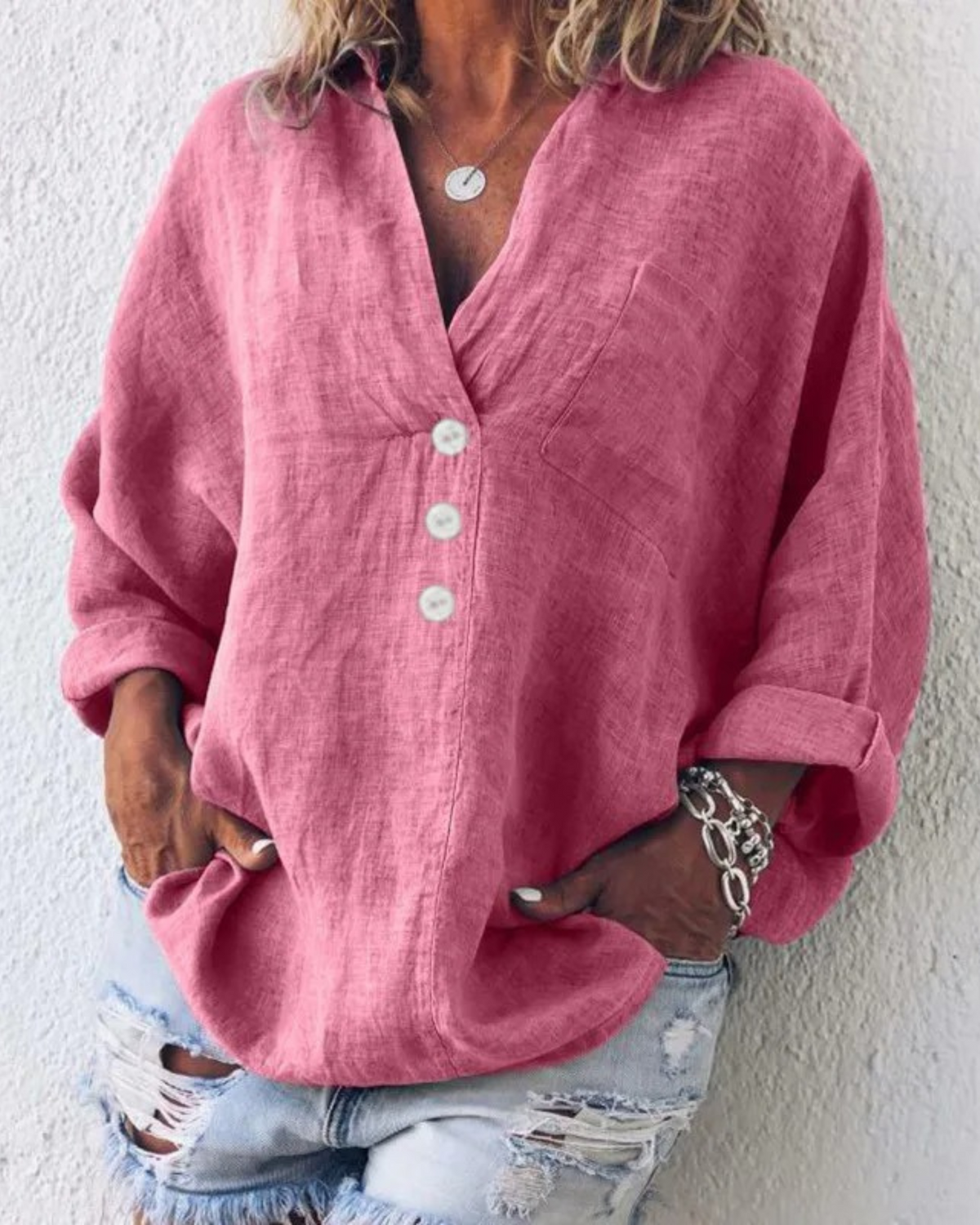LOUISE | FLATTERING BOHO BLOUSE WITH TUMMY COVERAGE