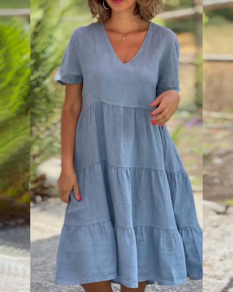 HAZEL | ELEGANT BOHO TUMMY-COVERAGE DRESS