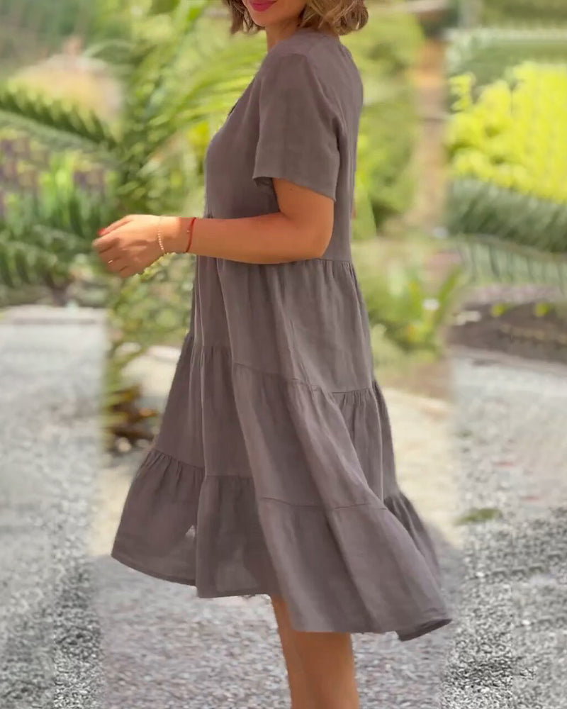 HAZEL | ELEGANT BOHO TUMMY-COVERAGE DRESS