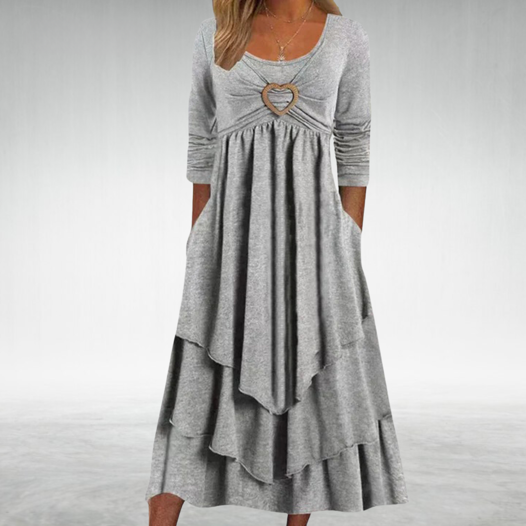 KATHLEEN | ELEGANT TUMMY-COVERAGE WOMEN'S DRESS