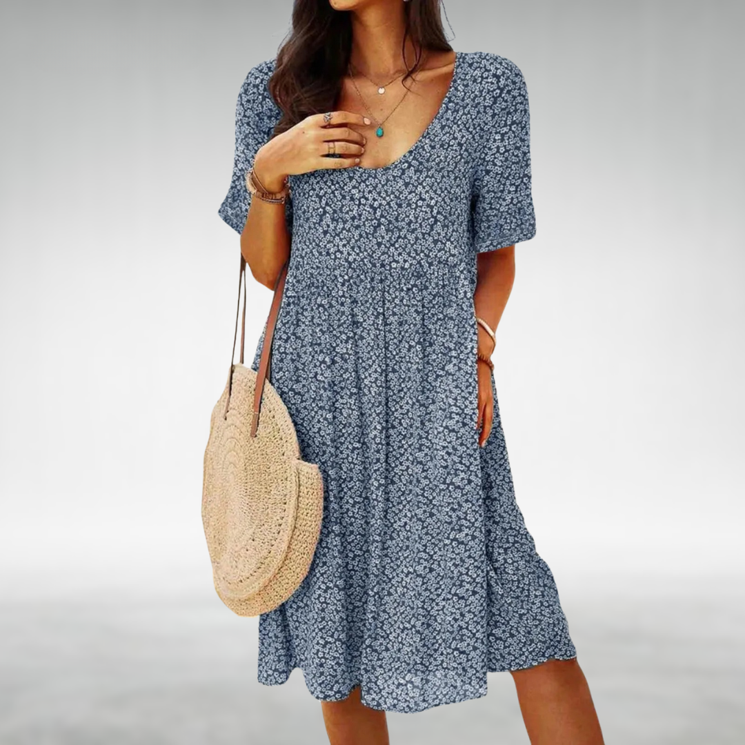 ARACELI | ELEGANT TUMMY-COVERAGE DESIGNER DRESS