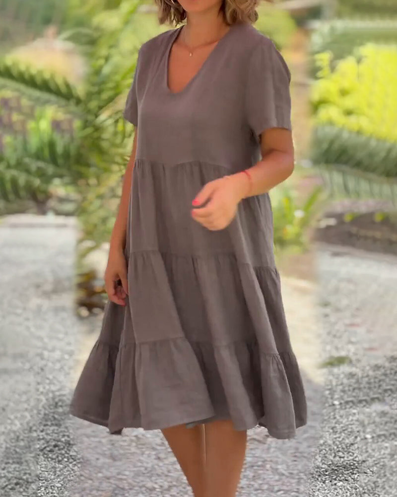 HAZEL | ELEGANT BOHO TUMMY-COVERAGE DRESS
