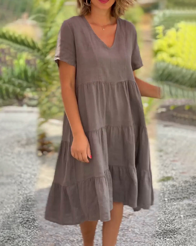 HAZEL | ELEGANT BOHO TUMMY-COVERAGE DRESS