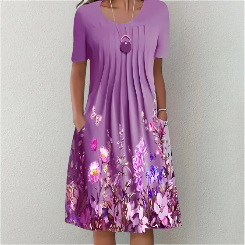 LESLIE | ELEGANT TUMMY-COVERAGE DRESS