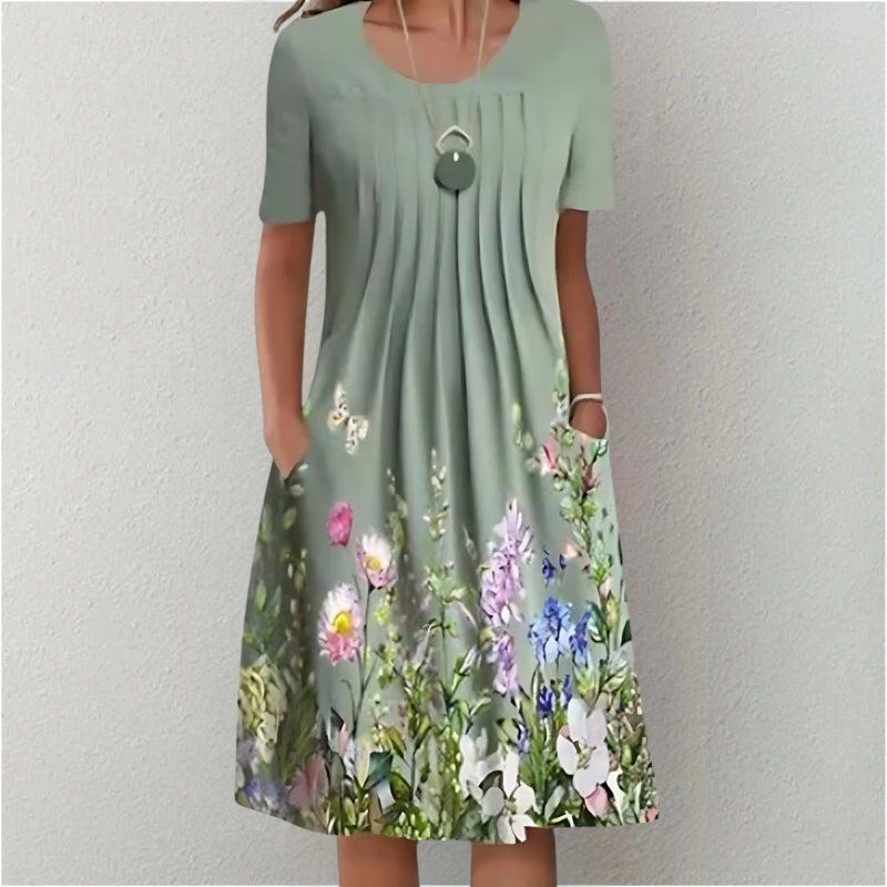 LESLIE | ELEGANT TUMMY-COVERAGE DRESS