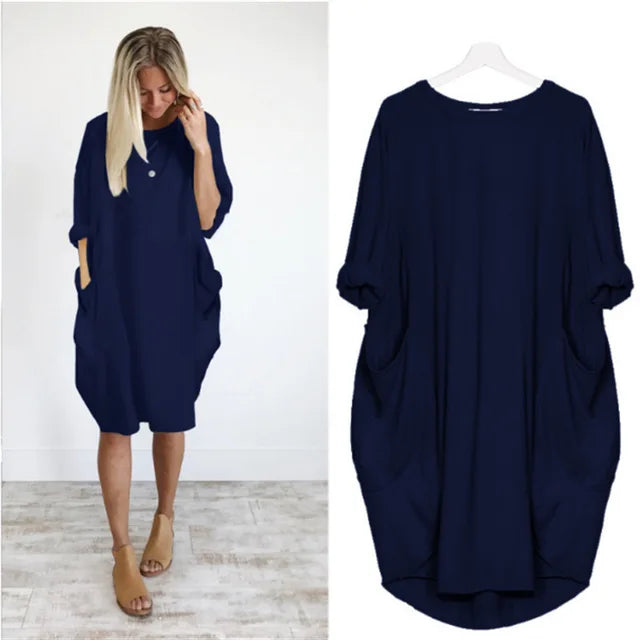 JESSA | ELEGANT EVERYDAY TUMMY-COVERAGE DRESS