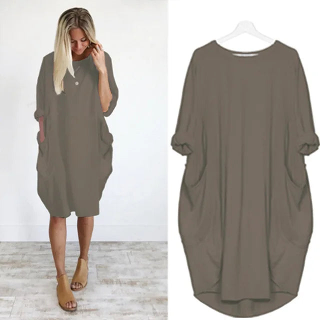 JESSA | ELEGANT EVERYDAY TUMMY-COVERAGE DRESS
