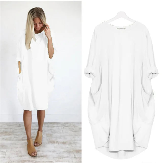 JESSA | ELEGANT EVERYDAY TUMMY-COVERAGE DRESS