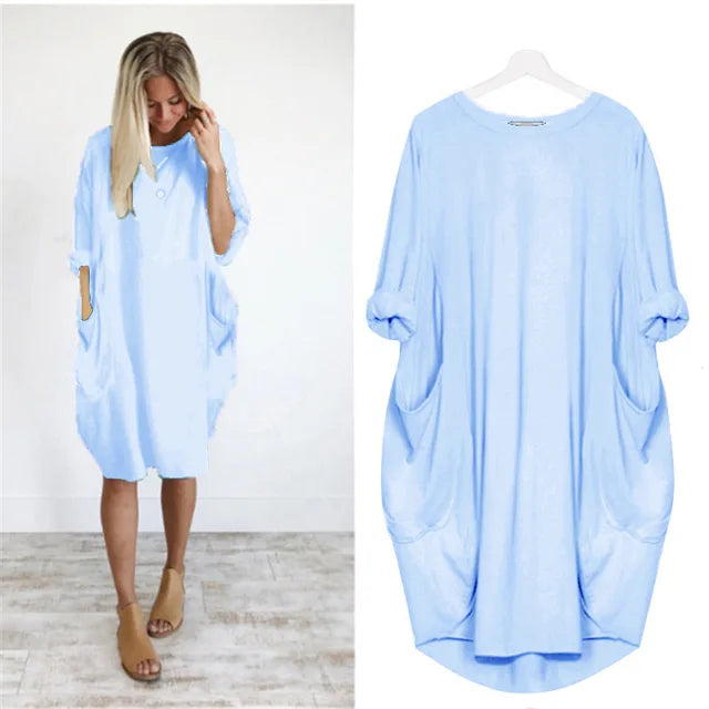 JESSA | ELEGANT EVERYDAY TUMMY-COVERAGE DRESS