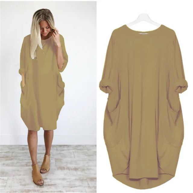 JESSA | ELEGANT EVERYDAY TUMMY-COVERAGE DRESS