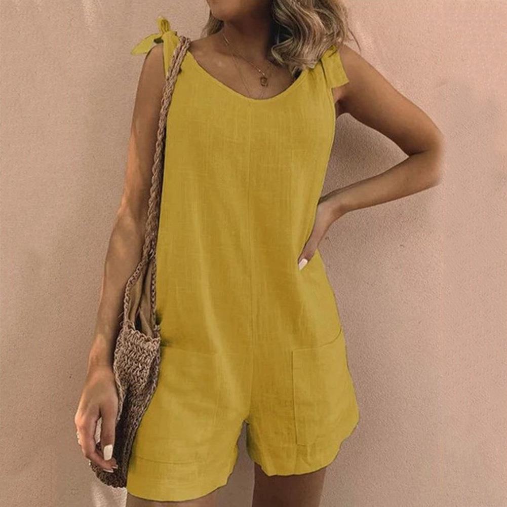 LYLA | ELEGANT SLEEVELESS TUMMY-COVERAGE PLAYSUIT