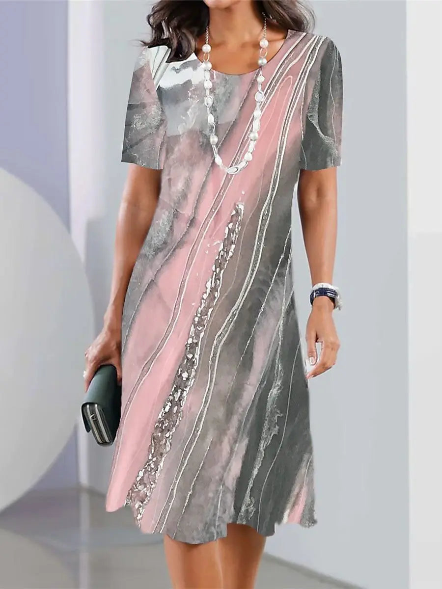 HANNA | VIBRANT ELEGANT TUMMY-COVERAGE MIDI DRESS