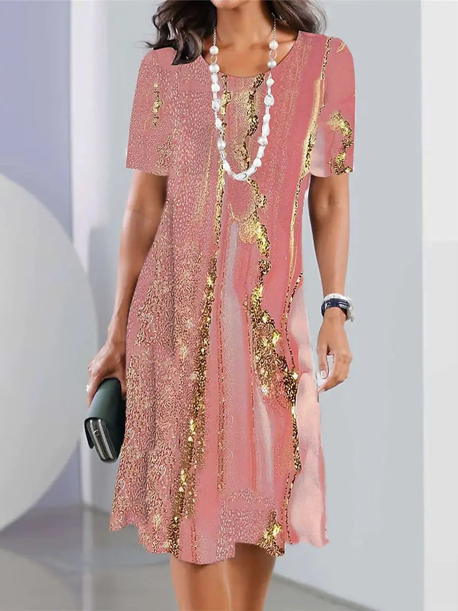 HANNA | VIBRANT ELEGANT TUMMY-COVERAGE MIDI DRESS