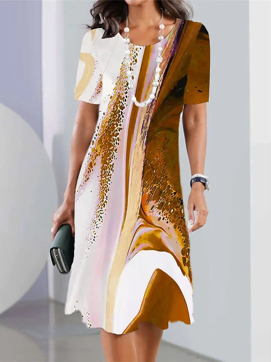HANNA | VIBRANT ELEGANT TUMMY-COVERAGE MIDI DRESS