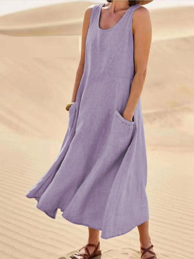 EMILIA | ELEGANT TUMMY-COVERAGE SUMMER DRESS