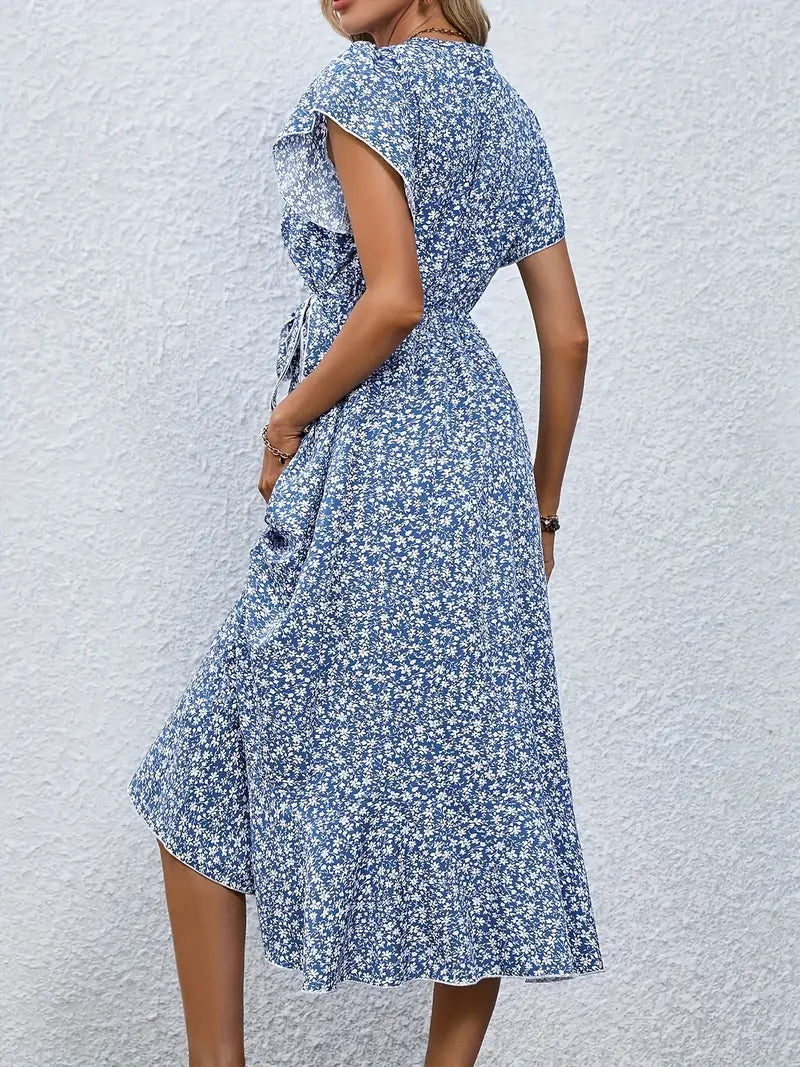 EILEEN | ELEGANT WRAP TUMMY-COVERAGE DRESS