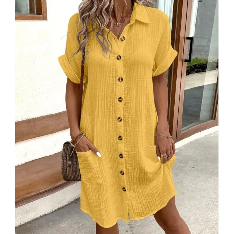 EMILY | ELEGANT TUMMY-COVERAGE SUMMER DRESS