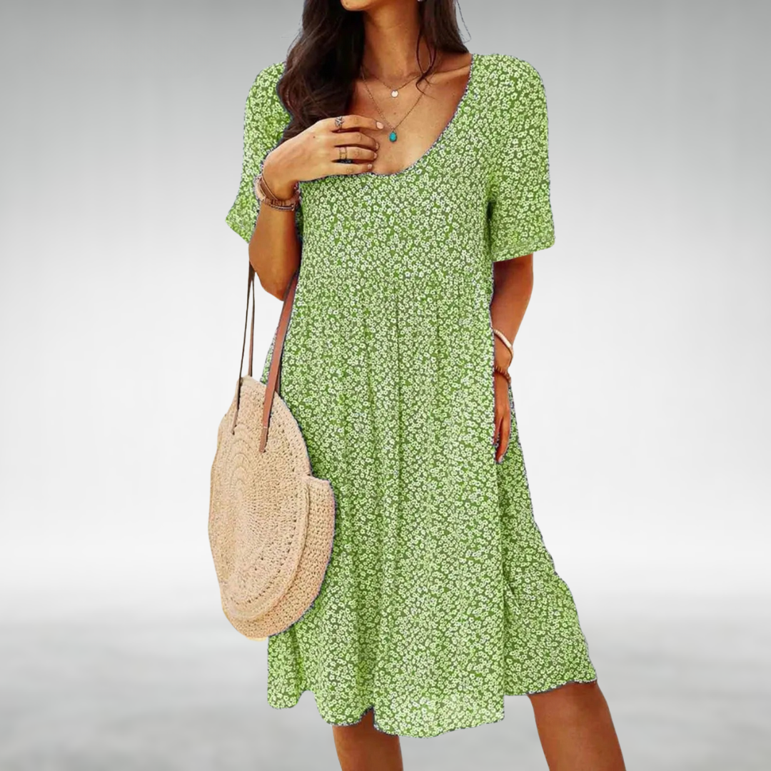 ARACELI | ELEGANT TUMMY-COVERAGE DESIGNER DRESS