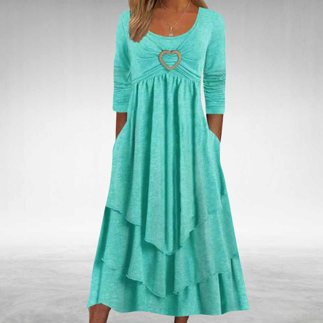 KATHLEEN | ELEGANT TUMMY-COVERAGE WOMEN'S DRESS
