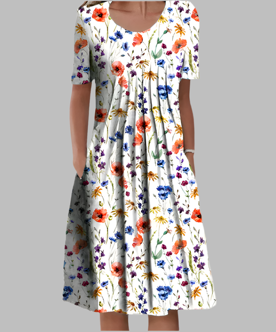 TINA | ELEGANT TUMMY-COVERAGE DRESS