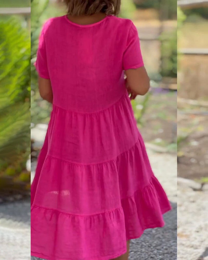 HAZEL | ELEGANT BOHO TUMMY-COVERAGE DRESS