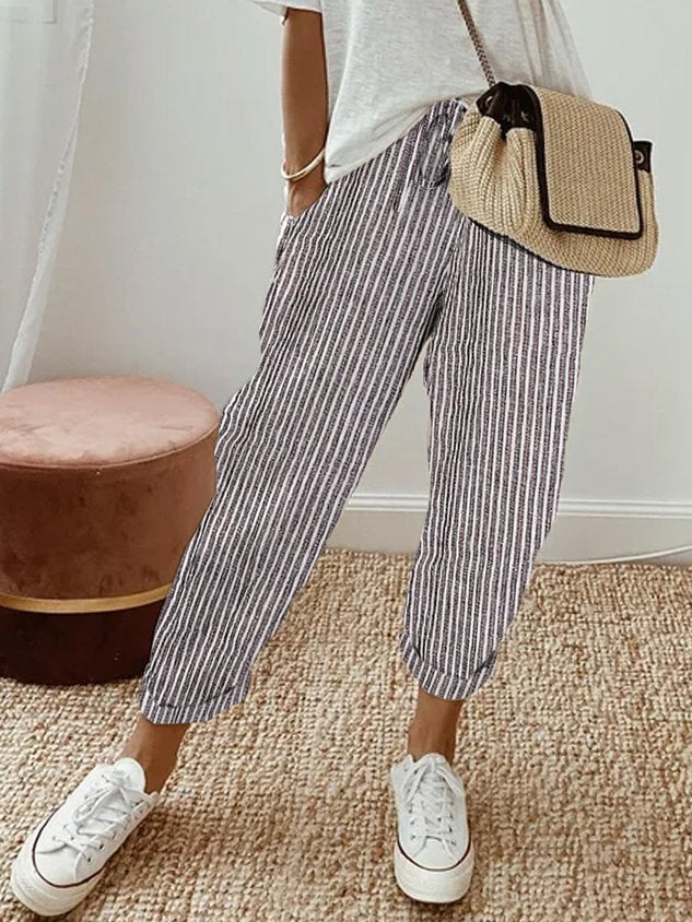 HANNAH | ELEGANT LIGHTWEIGHT LEISURE PANTS WITH HIGH WAIST