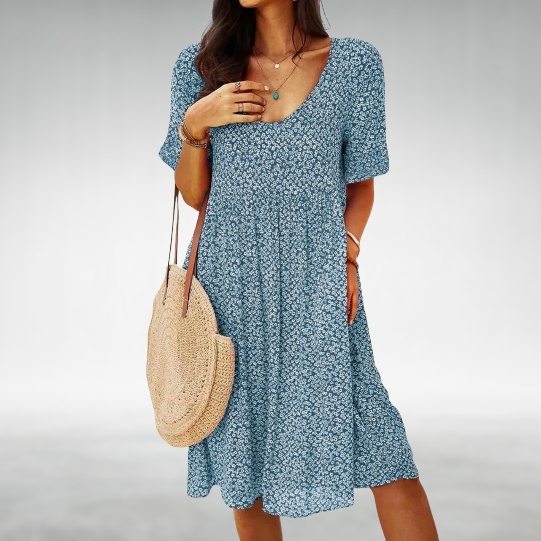 ARACELI | ELEGANT TUMMY-COVERAGE DESIGNER DRESS