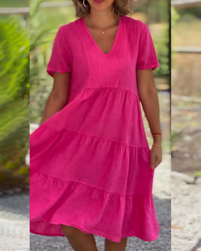 HAZEL | ELEGANT BOHO TUMMY-COVERAGE DRESS