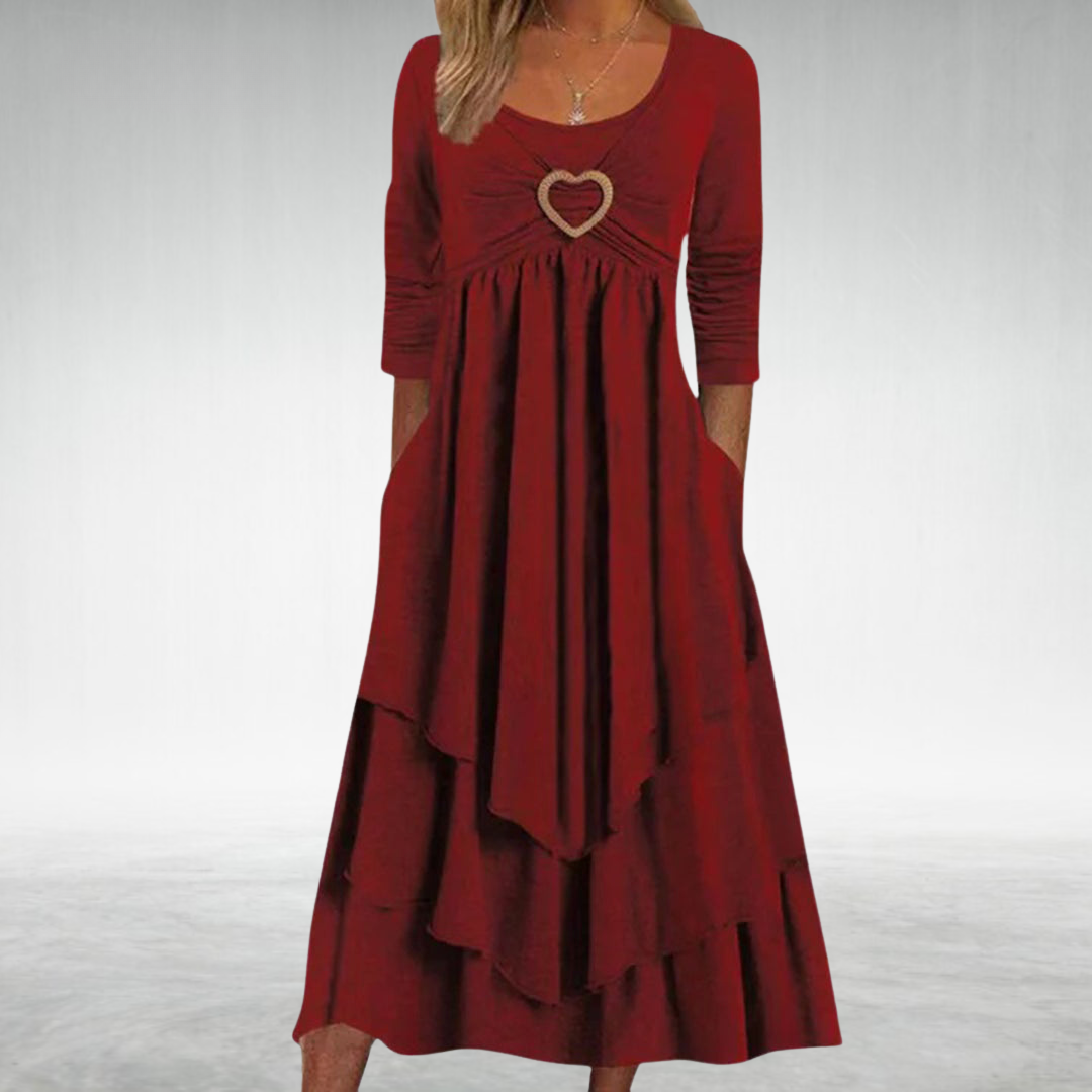KATHLEEN | ELEGANT TUMMY-COVERAGE WOMEN'S DRESS