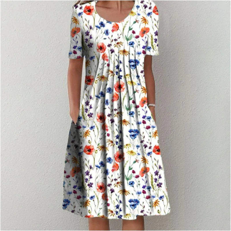 EMELIE | ELEGANT LAYERED TUMMY-COVERAGE DRESS