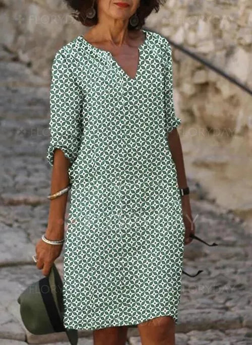 GEMMA | ELEGANT FLOWING TUMMY COVERAGE DRESS
