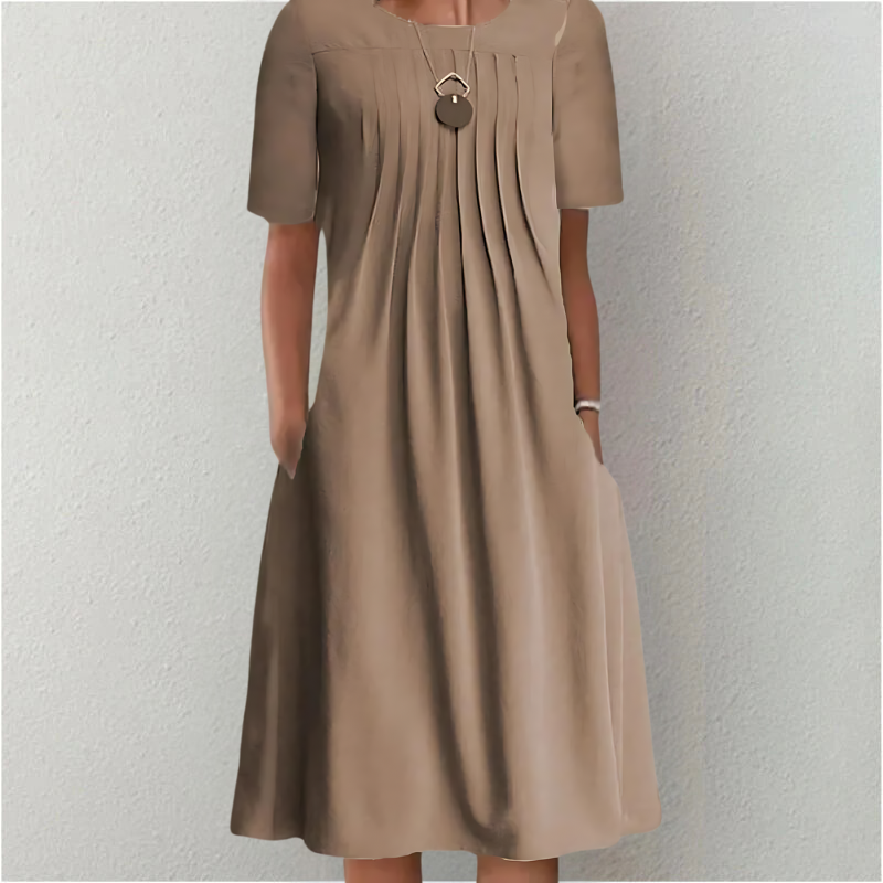 LESLIE | ELEGANT TUMMY-COVERAGE DRESS