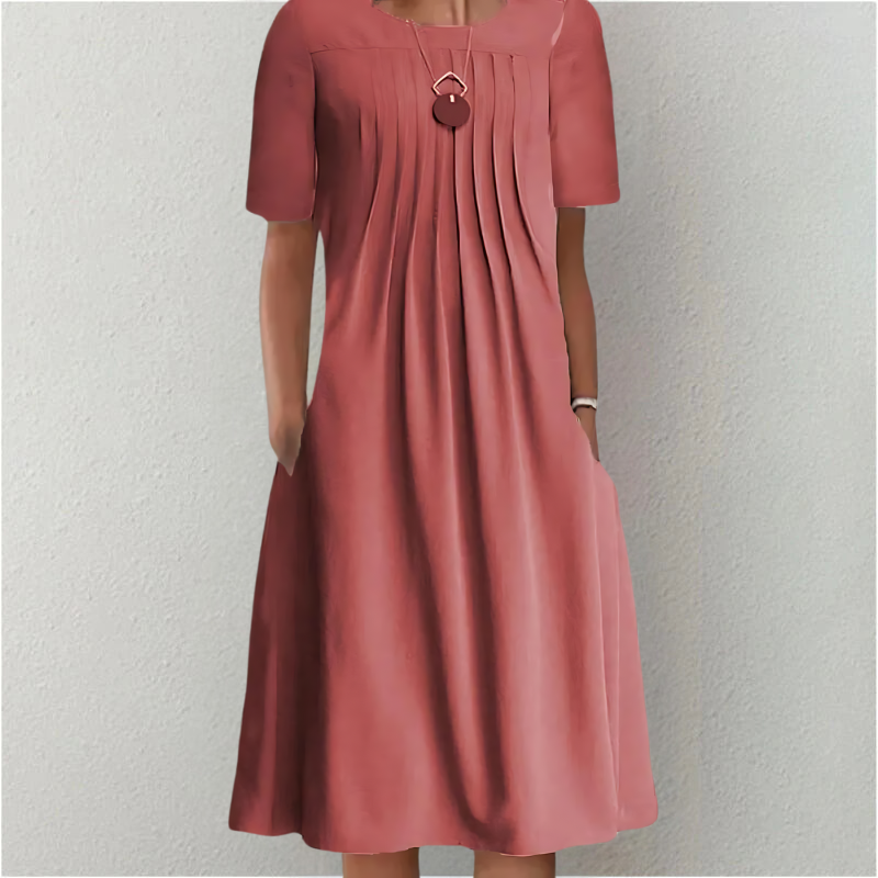 LESLIE | ELEGANT TUMMY-COVERAGE DRESS