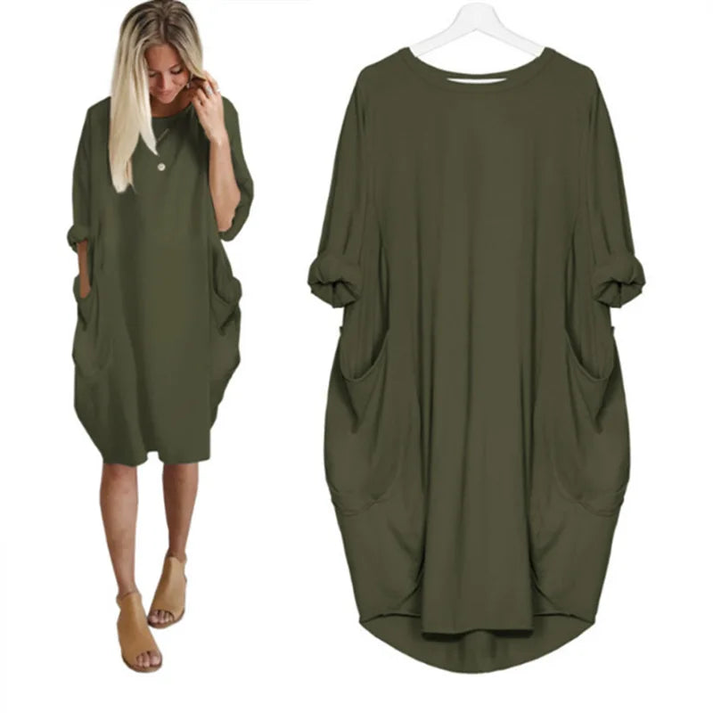 JESSA | ELEGANT EVERYDAY TUMMY-COVERAGE DRESS