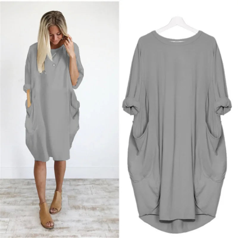 JESSA | ELEGANT EVERYDAY TUMMY-COVERAGE DRESS
