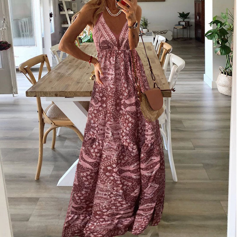 SYDNEY | ELEGANT BOHO TUMMY-COVERAGE MAXI DRESS