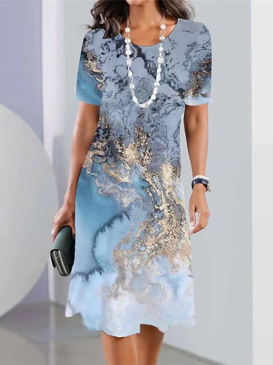 HANNA | VIBRANT ELEGANT TUMMY-COVERAGE MIDI DRESS