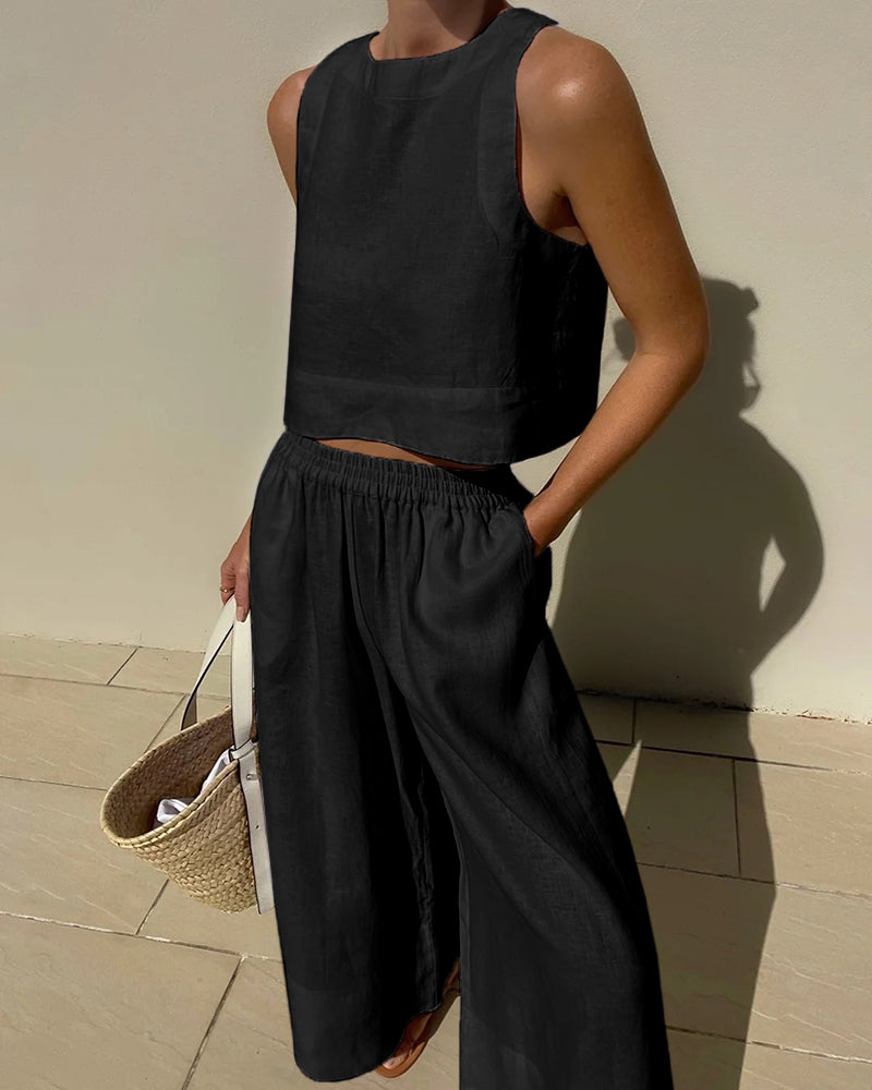 TINA | ELEGANT TWO-PIECE TUMMY-COVERAGE SET