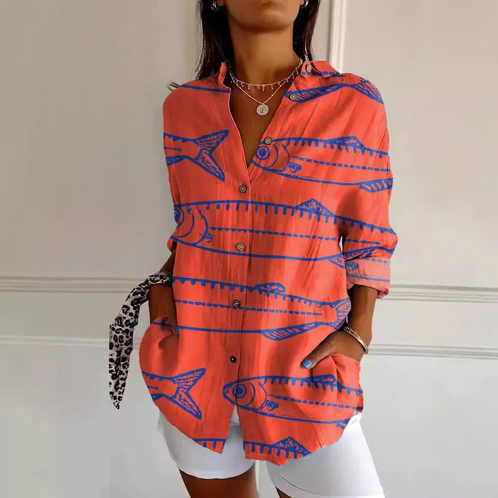 LEONIE | FLORAL SUMMER BLOUSE WITH SOFT FIT