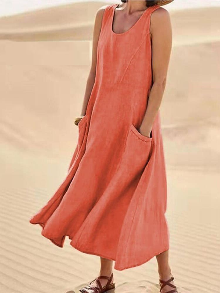 EMILIA | ELEGANT TUMMY-COVERAGE SUMMER DRESS