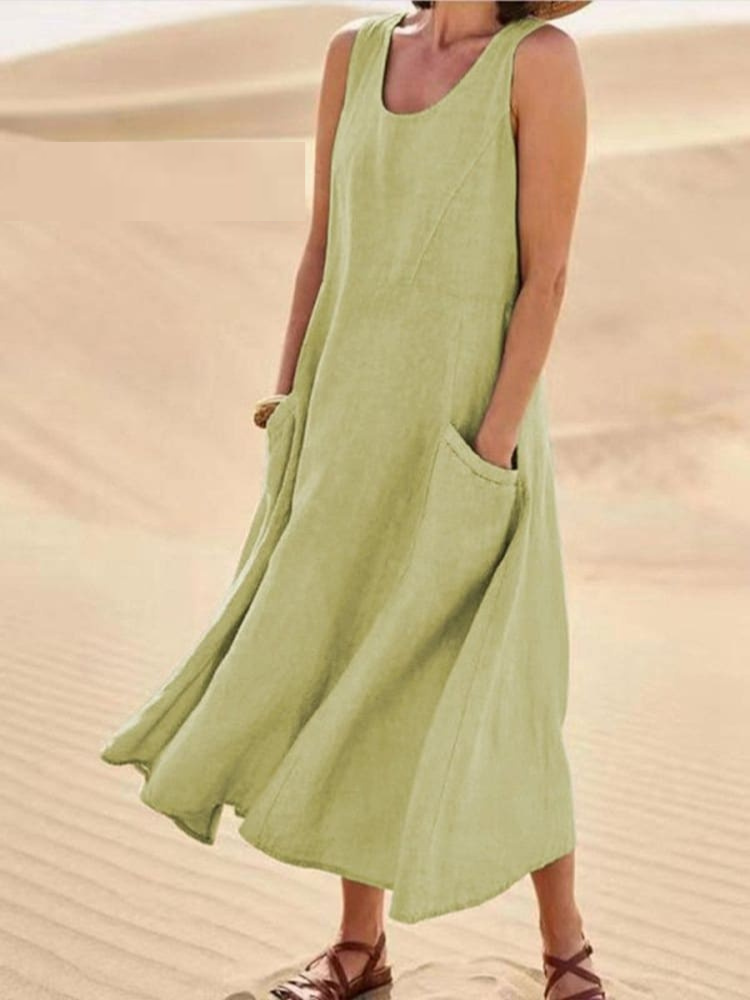EMILIA | ELEGANT TUMMY-COVERAGE SUMMER DRESS