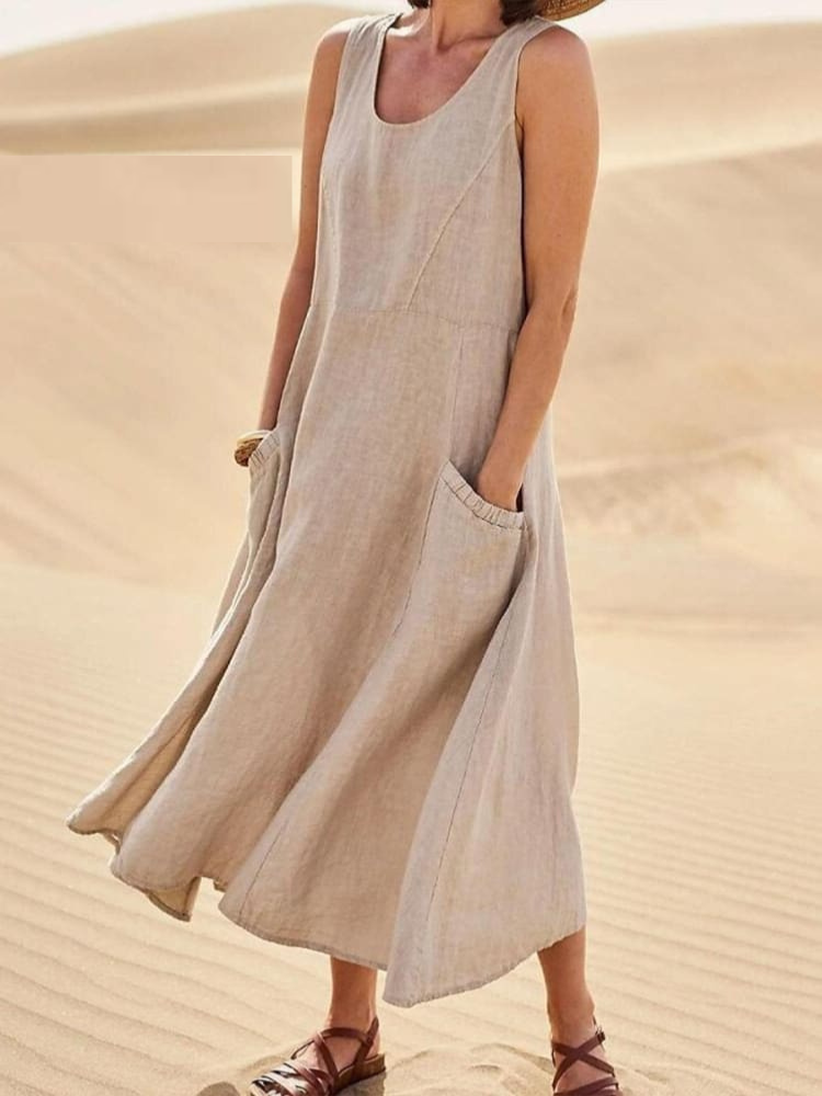 EMILIA | ELEGANT TUMMY-COVERAGE SUMMER DRESS