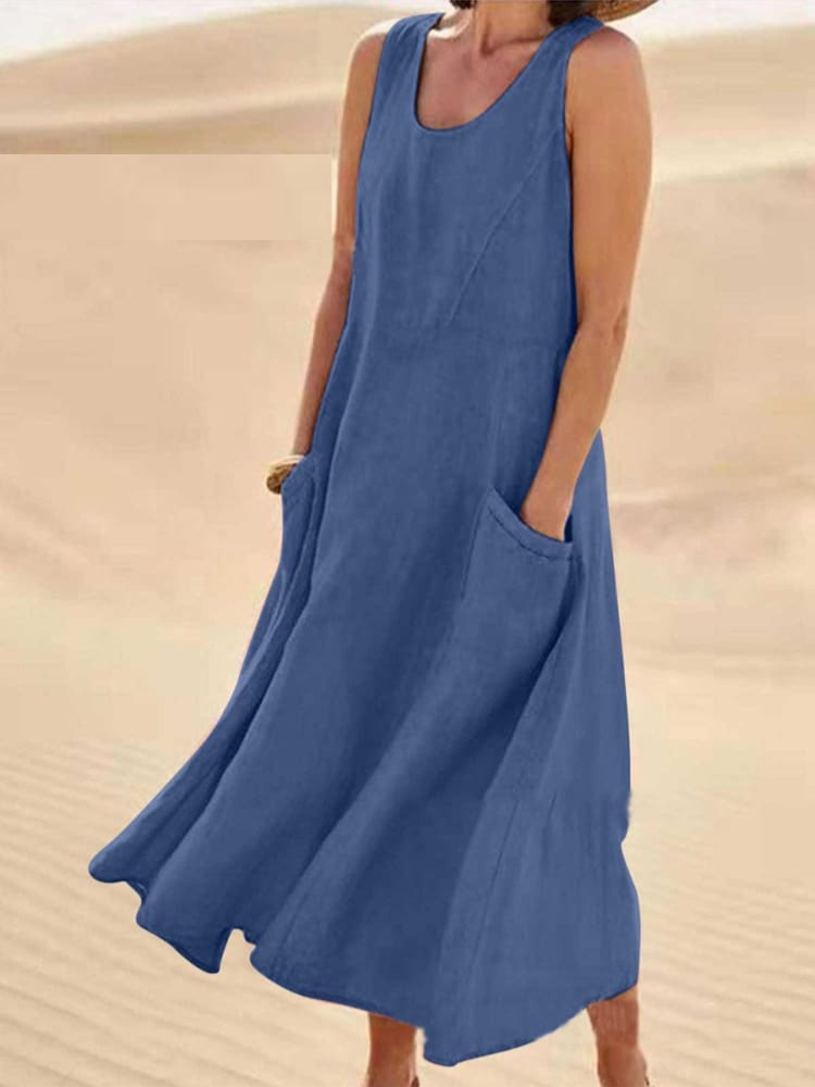 EMILIA | ELEGANT TUMMY-COVERAGE SUMMER DRESS