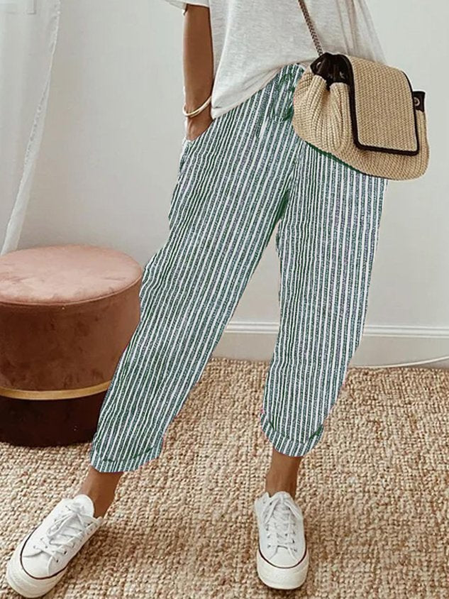 HANNAH | ELEGANT LIGHTWEIGHT LEISURE PANTS WITH HIGH WAIST
