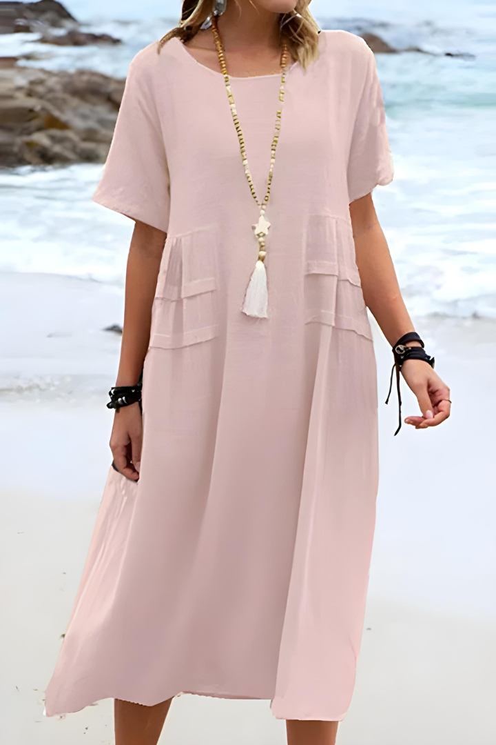 LEAH | ELEGANT LAYERED TUMMY-COVERAGE DRESS