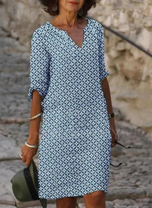 GEMMA | ELEGANT FLOWING TUMMY COVERAGE DRESS