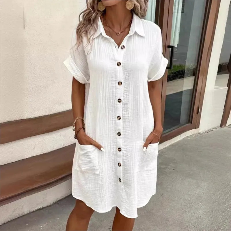 EMILY | ELEGANT TUMMY-COVERAGE SUMMER DRESS