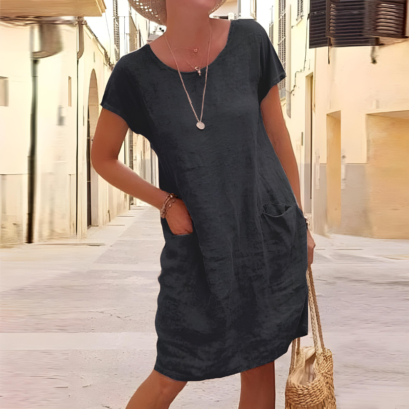 MIKA | ELEGANT LAYERED TUMMY-COVERAGE DRESS